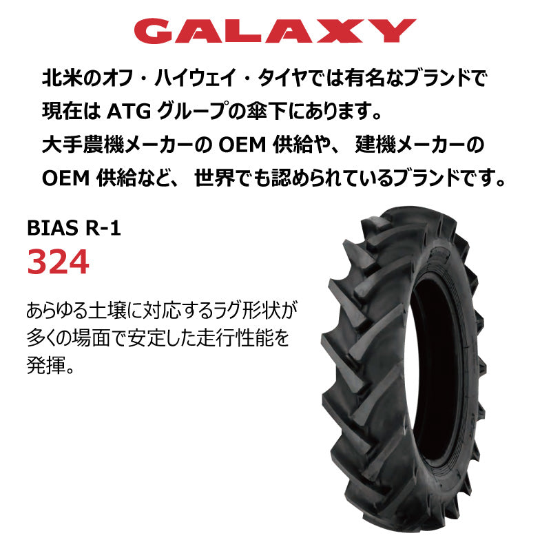GALAXY R-1 324 トラクター用タイヤ