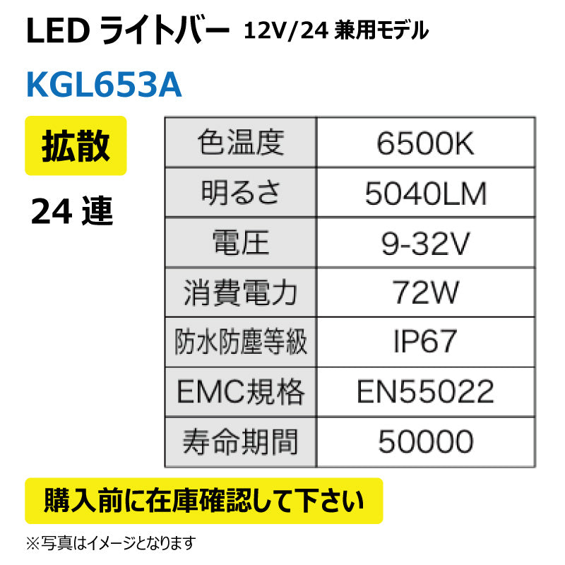 LEDライトバー (24連/拡散)KGL635A