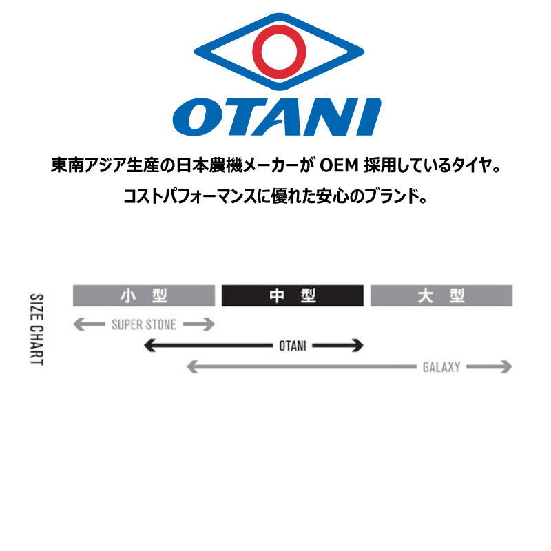 OTANI F-35 トラクター用タイヤ 前輪・後輪