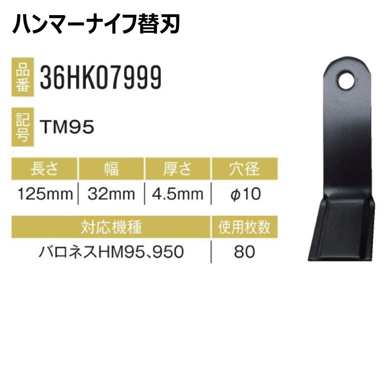 ハンマーナイフ 36HK07999 80枚