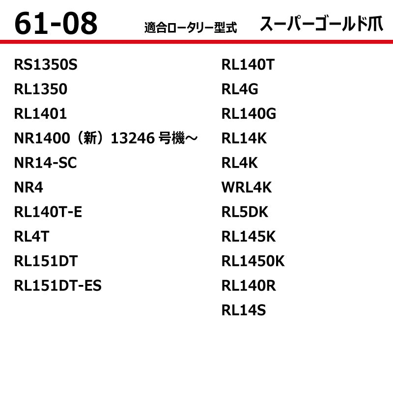 東亜重工 耕うん爪（スーパーゴールド爪）
