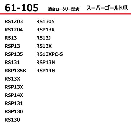 東亜重工 耕うん爪（スーパーゴールド爪）