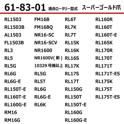 東亜重工 耕うん爪（スーパーゴールド爪）