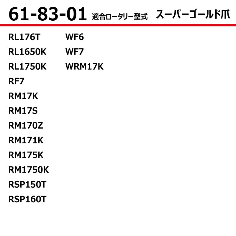 東亜重工 耕うん爪（スーパーゴールド爪）