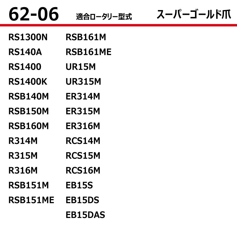 東亜重工 耕うん爪（スーパーゴールド爪）