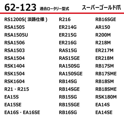 東亜重工 耕うん爪（スーパーゴールド爪）