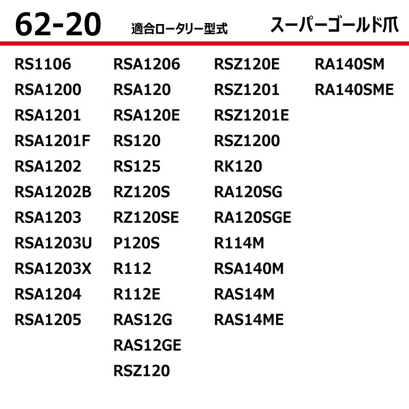 東亜重工 耕うん爪（スーパーゴールド爪）