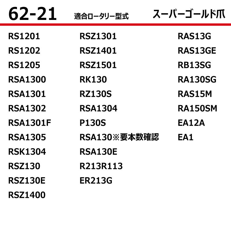 東亜重工 耕うん爪（スーパーゴールド爪）