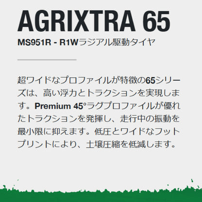 MAXAM AGRIXTRA65 トラクター用タイヤ 65扁平