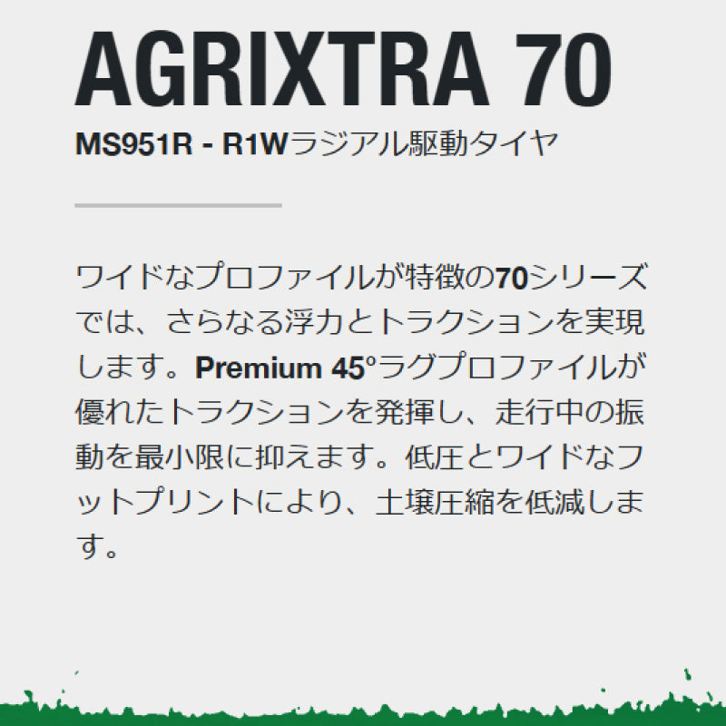 MAXAM AGRIXTRA70 トラクター用タイヤ 70扁平
