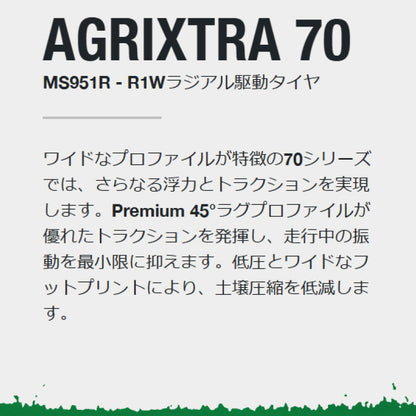 MAXAM AGRIXTRA70 トラクター用タイヤ 70扁平