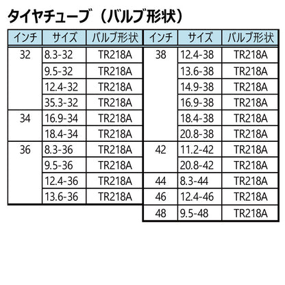 BKT トラクター用タイヤチューブ（32-48インチ）