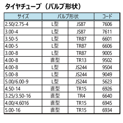 ブリヂストン 荷車用タイヤチューブ