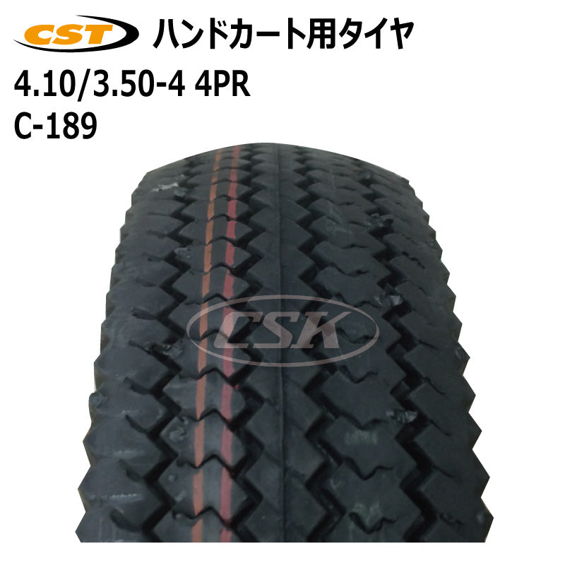 チェンシン C-189 4.10/3.50-4 4PR ハンドカート用タイヤ