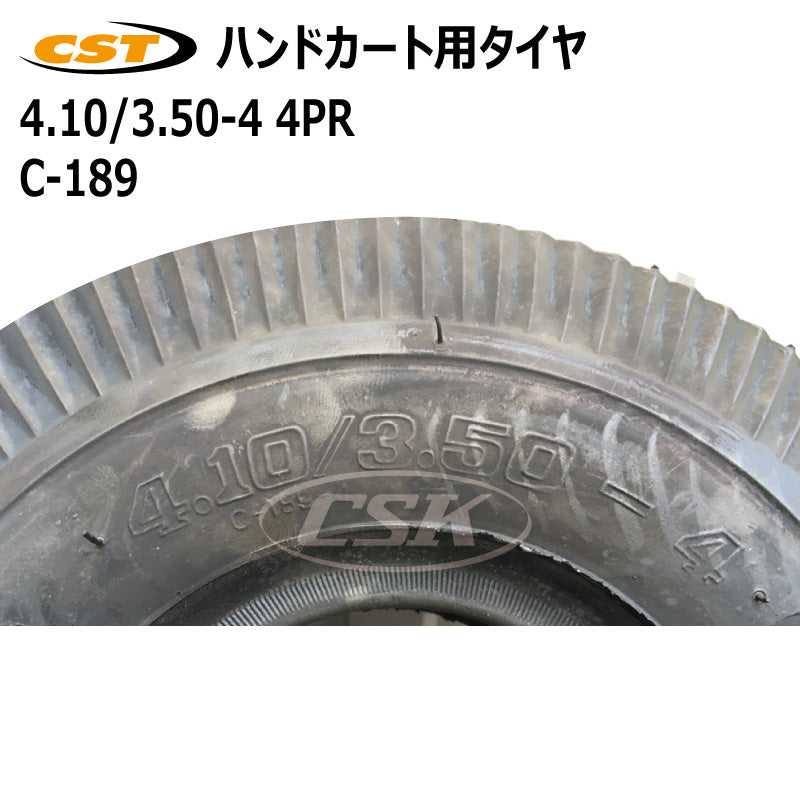 チェンシン C-189 4.10/3.50-4 4PR ハンドカート用タイヤ
