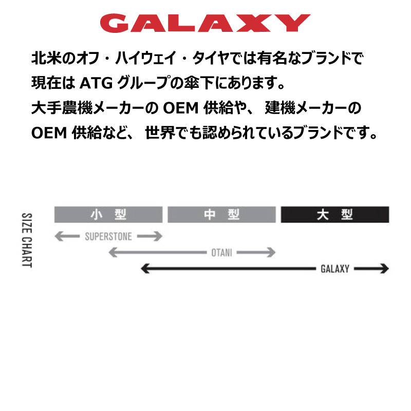GALAXY R-1W 850 トラクター用タイヤ