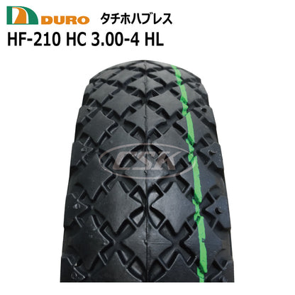 DURO HF-210 3.00-4 HL タチホハブレス（空気入りタイヤ仕様）