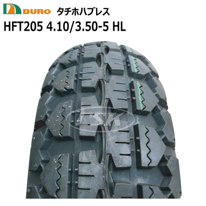 DURO HFT-205 4.10/3.50-5 HL 25φ タチホハブレス（空気入りタイヤ）